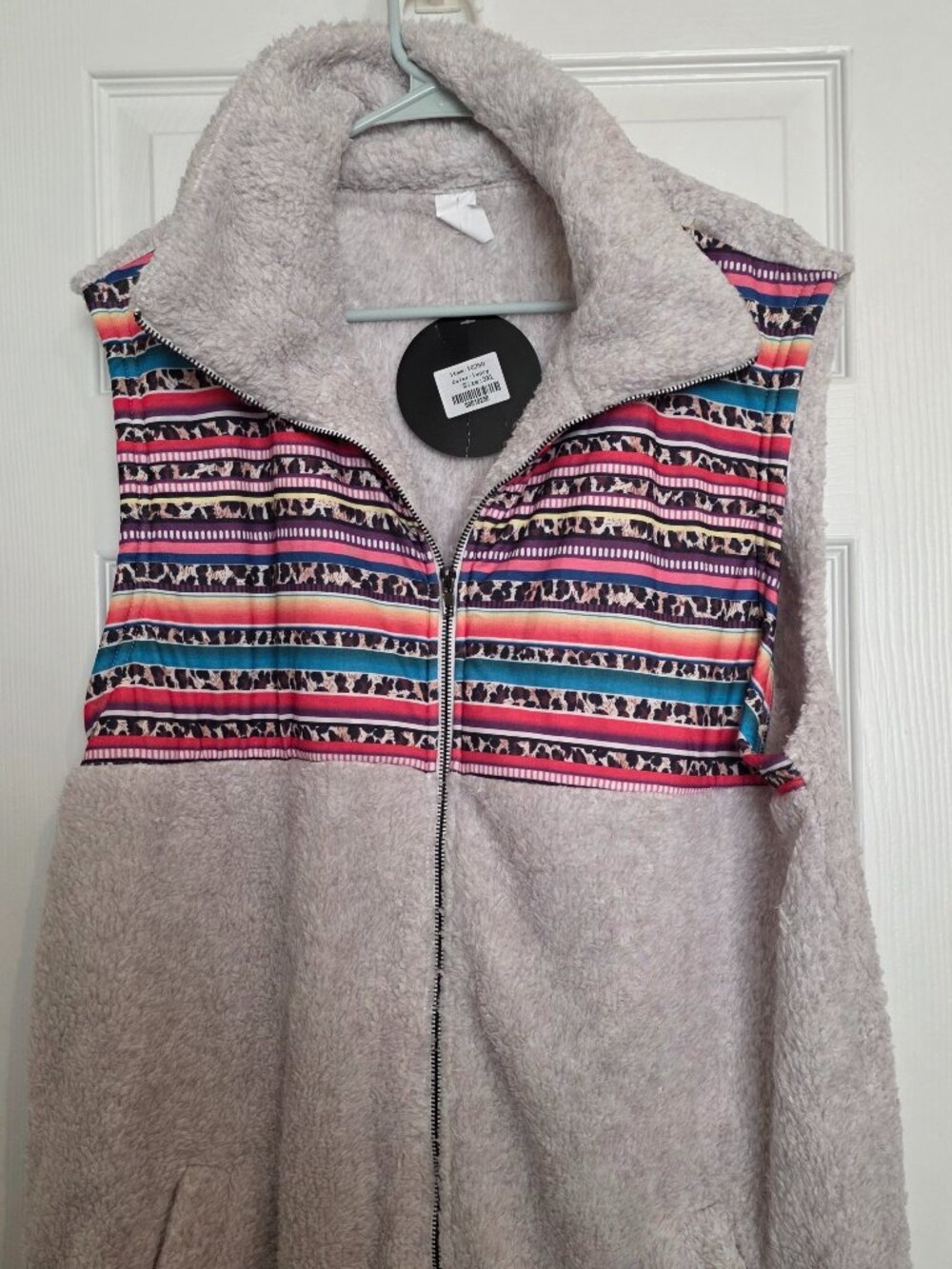 Fleece zip up vest